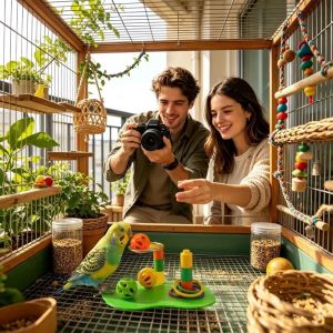 OOC Colorful Ring Bird Training Toy Adjustable Hoop Multi-Piece Set Parrot Toy Interactive Toy Detachable Bird Puzzle Toy For Parrot