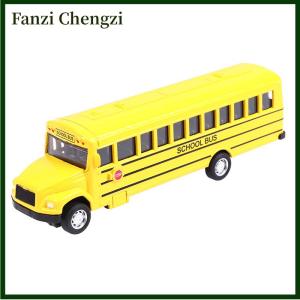 Fanzi Alloy Inertial School Bus Model Car Model Pull Back Toys Vehicle Gifts Kids Boy Toys For Children Birthday