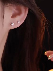 Anting Bintang✨ Sparkling Zircon Star Earrings Elegant Fashion Jewelry Luxury Women Gift Accessories