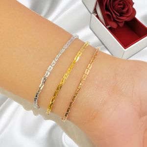 Gelang Rantai Titanium Polos Gold dan Rosegold Anti Karat Simple