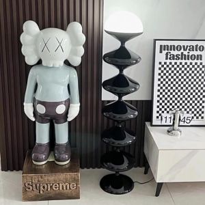 Medieval Living Room Black Gourd Floor Lamp Table Lamp Bag House Bedroom INS Style Nordic Ornaments