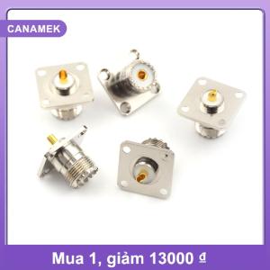 【CANAMEK】 5 chiếc đầu nối RF loại UHF đực SO239 gắn trên bảng điều khiển gắn bằng mặt bích đế hàn