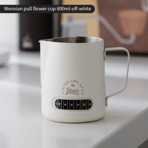 Bincoo Latte Cup cảm biến nhiệt độ Espresso cốc sữa thép không gỉ nghệ thuật Latte Nồi sữa chuyên nghiệp bọt Jar 400/600ml
