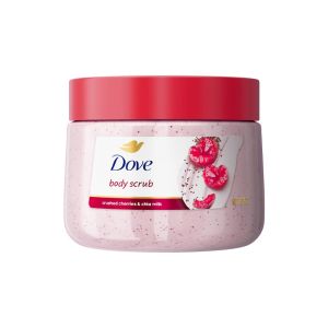 Upsize 425g ✨ Dove Exfoliating Body Scrub - Cherry / Himalayan Salt / Peach / Pomegranate / Vanilla Sugar