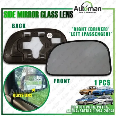 Manual Adjustable Side Mirror Proton Wira Arena Putra 1994 - 2004 Complete Assembly Exterior Accessories