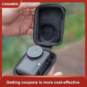 【CANAMEK】 Mang trường hợp cho DJI OSMO hành động 6 lưu trữ nhỏ Túi PU cứng du lịch bảo vệ trường hợp phụ kiện bảo vệ