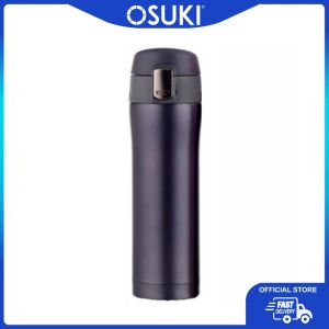 OSUKI 500ml Stainless Steel Water Bottle (Black)