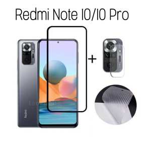 Tempered Glass Full Redmi NOTE 10 10 PRO 4G Anti Gores Kamera Belakang+Garskin