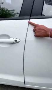 8m Cuộn nẹp viền cao su chữ U lõi thép chống xước va đập viền cửa ô tô - U lõi thép xanh