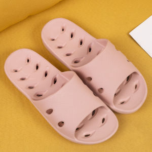 Summer Bathroom Hollow-Out Slippers For Women Home Use Couples Dormitory Odorless EVA Bath Slippers Waterproof