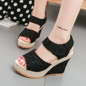Korean Platform Wedge Heels Sandals for Women