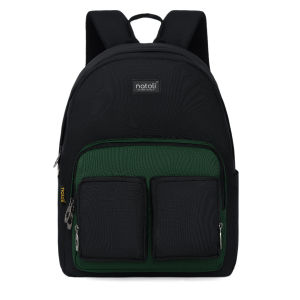 Balo thời trang nam nữ hàn quốc Thương hiệu NATOLI vải canvas nhiều ngăn kháng nước - Old School Backpack B5