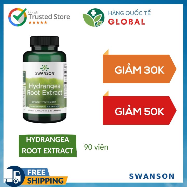 [Hàng Quốc Tế] SWANSON HYDRANGEA ROOT EXTRACT, 90 viên, Hỗ trợ sức khỏe ...