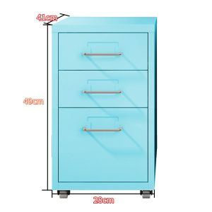 Mobile Pedestal File Cabinet under Desk Office Cabinet Storage Cabinet Side Cabinet Drawer Low Cabinet