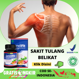 Obat Sakit Tulang Belikat Untuk Nyeri Tulang Walikat Sebelah Kanan Kiri Meredakan Nyeri Otot Punggung Menalar Sampai Pinggang Bokong Paha Suplemen Penghilang Pegal Linu Cidera Tulang Belikat Akibat Jatuh - Sendifit Isi 50 Kapsul