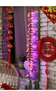 Dây đèn LED pháo tiểu có hộp âm thanh pháo loa nhỏ trang trí lễ Tết (cắm điện)