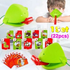 SKISOPGO Frog Mouth Tongue Board Game Desktop Two-player Interactive Puzzle Toy for Family Party