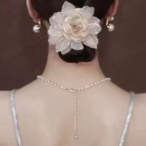 juscomart วงผมสวยสไตล์ ดอกทานตะวัน เกลี่ยดวงผมผ้าสไตล์เดียวกันที่มีรูปลักษณ์ที่งดงามและอ่อนโยน