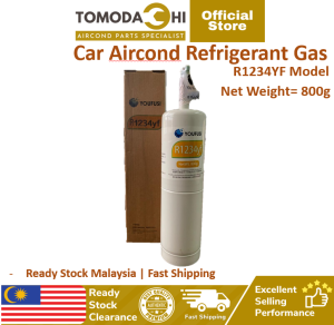 TOMODACHI Refrigerant Aircond Gas R1234YF 800g | 100% Pure Gas Tulen