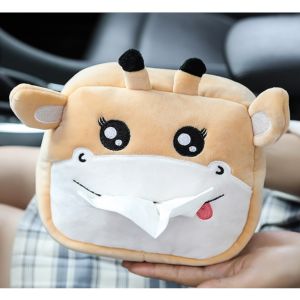 DRHL0235 Kotak Tisu Karakter Plushy Tempat Tissue Mobil Kartun Hewan Tissue Box Organizer Animal Shaped