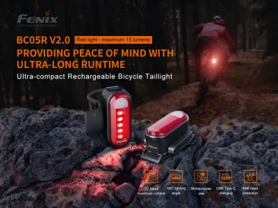 Fenix BC05R V2 USB-C Rechargeable Bicycle Rear Light