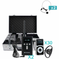 Retekess T130P T131P Whisper Device for Guided Tour Training Factory Visit Group Communication with 32-slot Charging Case. 