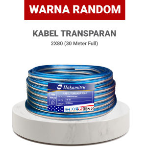 Kabel Audio / Kabel Listrik Transparan 2x30 2x50 2x80 30Yard/30Meter / Super Promo