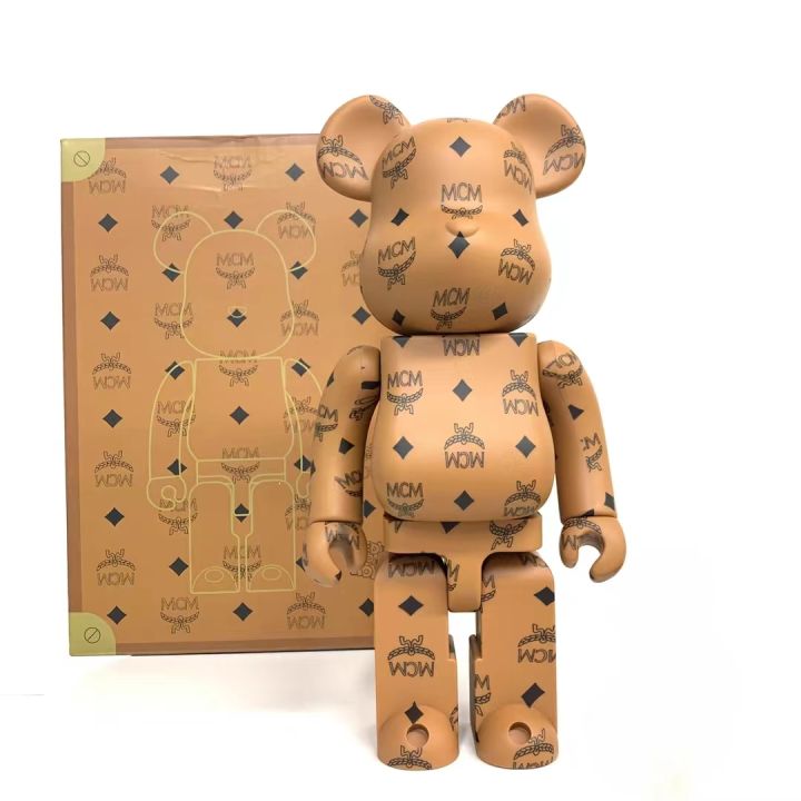 Bearbrick Violent Bear MCM printed brown 400% Korea limited