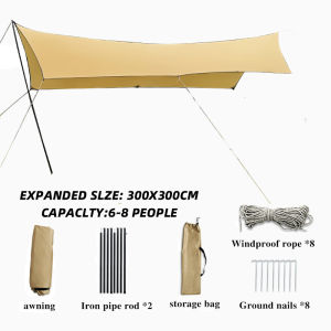 Ultralight Weight Flysheet Awning tent camping tent canopy tent Outdoor Tent UV prot