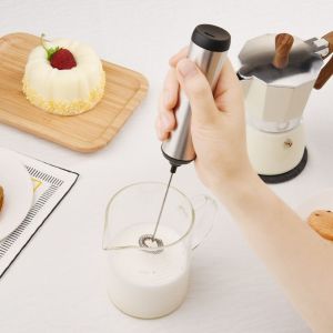 GIORGIONE STORE Handheld Electric Milk Frother Easy To Clean USB Charging Drink Mixer Whisk Tools Quiet Operation Frother Machine Kitchen