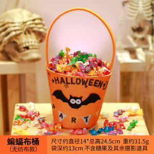 Halloween candy bag spider bat pumpkin fabric bucket non-woven gift bag party supplies Halloween candy bag