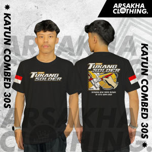 Kaos Tukang Solder Streetwear Keren Terbaru Baju Distro Katun Combed 30s by Arsakha Clothing