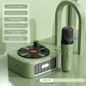 Portable Small Bluetooth Speaker Retro Mini Stereo Wireless High Quality Subwoofer Speaker with Mic Birthday Gift Girls Boys