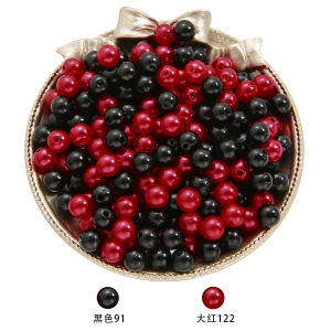 100pcs 8mm Colorful ABS Pearl Beads Round Loose Beads for Jewelry Making DIY Garment Pearls Beads Handmade Necklace Accessories