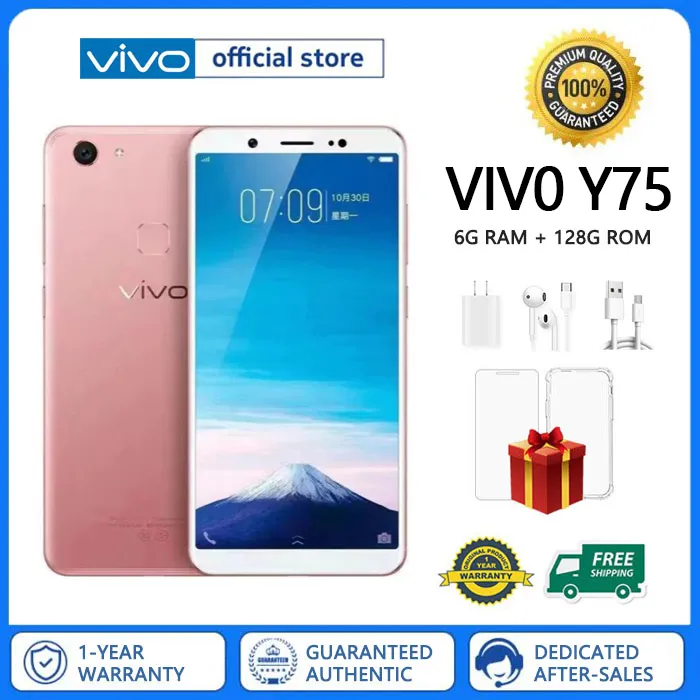 viv0 Y75 Original 6G RAM 128G ROM Phone Mobile Phone 3000mAh
