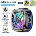 X76 Pro Phone Radiator Icing Style Adjustable Magnetically Fixed Back Clip Digital Display Fast Cooling Semiconductor Mobile Phone Heat Sink Gaming Cooler. 
