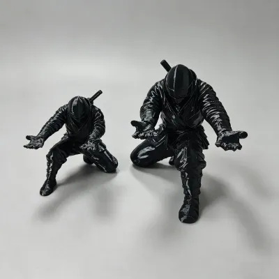 JOYNCLEON Kẹp giữ bút hình ninja in 3D – đồ trang trí bàn vật dụng đựng đồ văn phòng phẩm sáng tạo với thiết kế mô hình nhân vật