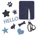 Iron On Denim Patches For Clothing Jeans 12 Pcs, 3 Colors (4.9 inch X 3.7 inch). 