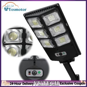 Weatherproof Solar Street Light with Remote and Motion Sensor for Yard and Driveway 50W Cool White IP65 Waterproof