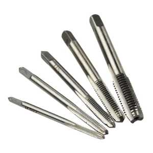 5 PCS MATA BOR HAND TAP SET ULIR DRAT DALAM ALAT SENAI PEMBUAT DRAT M3/M4/M5/M6/M8 SERBAGUNA