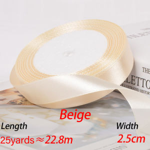 (25 Yard/Roll) 2.5cm Width Ribbon Butterfly Tie Romantic Decoration Fashion Packaging DIY Ribbon