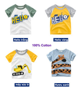 Áo thun bé trai chính hãng 27kids in hình sắc nét chất vải cotton mềm mịn  AT1