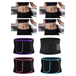 Women Waist Trimmer Belt Suitable for Lower Belly Fat Reduction Elastic Sweat Bands Enhances Stability During Workouts