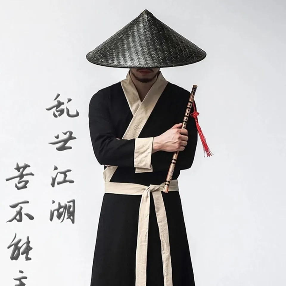 QLMYKP Retro Punk Sunscrean Hats Shaolin Kung Fu Hats Dance props