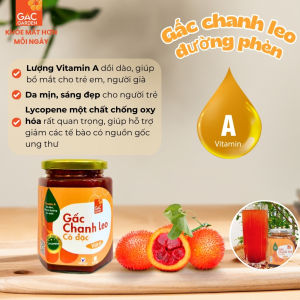 Gấc chanh leo đường phèn cô đặc Gấc Garden Vừa vị hũ 250g/550g