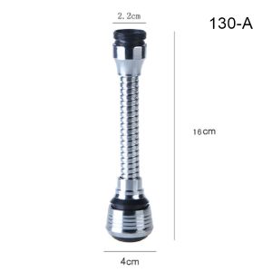 TRENY 360 Flexible Hose Turbo Flex Flexible Hose Faucet Sprayer Double Swivel Kitchen Water Tap Sink Hose 360 kepala pipe sink