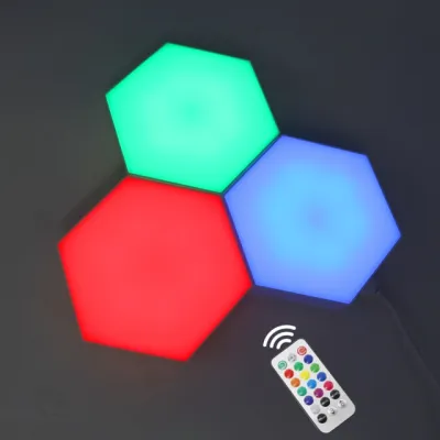 SCH RGB LED Quantum Lamp Hexagon Light DIY LED Wall Lamp Touch Sensor RGBW LED Honeycomb Light Colorful Night Light USB Modular Lamp