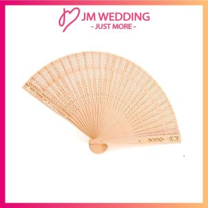 [MY]Sandalwood Hand Fan Kipas Tangan Kipas Cendana Fans-Garden theme /outdoor summer-Wedding Favors Event Gift/VIP Doorgift