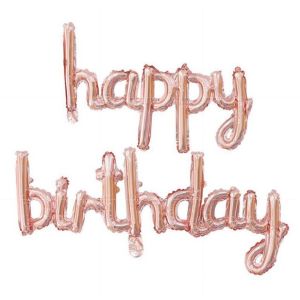 16Inch Happy Birthday Letter Set Birthday Cursive Foil Balloon Set Birthday Decor Happy Party Need