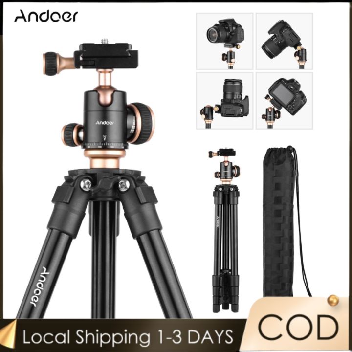 Andoer Q160SA Camera Tripod Complete Tripods with Panoramic Ballhead ...